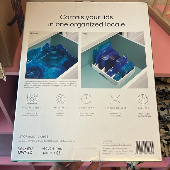 YouCopia kitchen container lid organizer - Picture 2 of 2